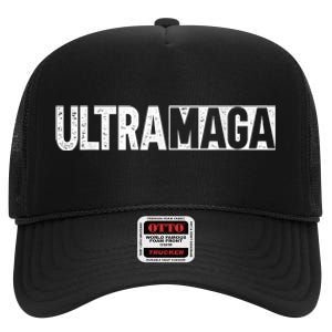 Ultra MAGA Conservative Anti Joe Biden High Crown Mesh Back Trucker Hat