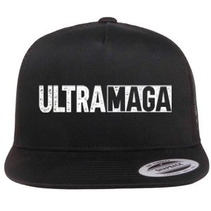 Ultra MAGA Conservative Anti Joe Biden Flat Bill Trucker Hat