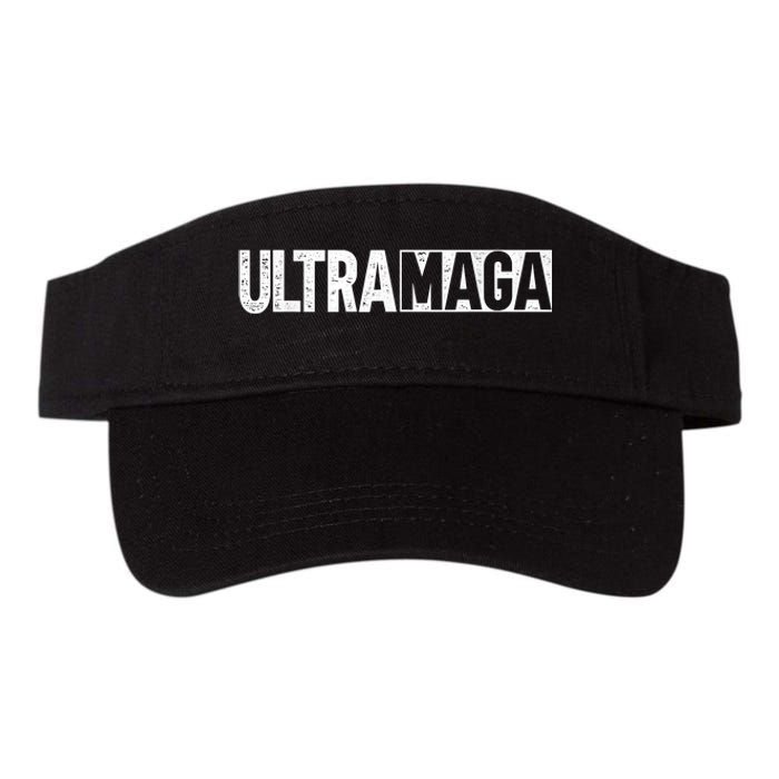 Ultra MAGA Conservative Anti Joe Biden Valucap Bio-Washed Visor