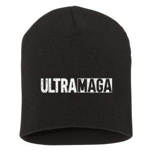 Ultra MAGA Conservative Anti Joe Biden Short Acrylic Beanie