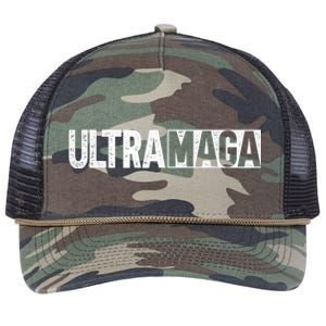 Ultra MAGA Conservative Anti Joe Biden Retro Rope Trucker Hat Cap