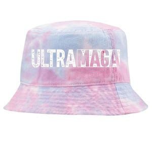 Ultra MAGA Conservative Anti Joe Biden Tie-Dyed Bucket Hat