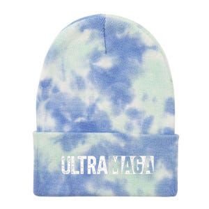 Ultra MAGA Conservative Anti Joe Biden Tie Dye 12in Knit Beanie