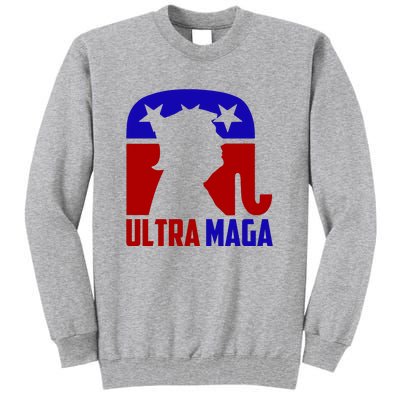 Ultra MAGA Conservative Donald Trump Tall Sweatshirt