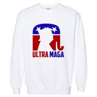 Ultra MAGA Conservative Donald Trump Garment-Dyed Sweatshirt