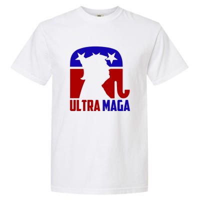 Ultra MAGA Conservative Donald Trump Garment-Dyed Heavyweight T-Shirt