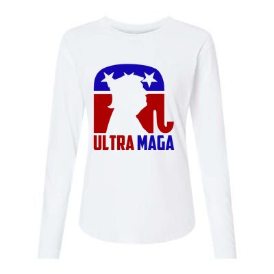 Ultra MAGA Conservative Donald Trump Womens Cotton Relaxed Long Sleeve T-Shirt