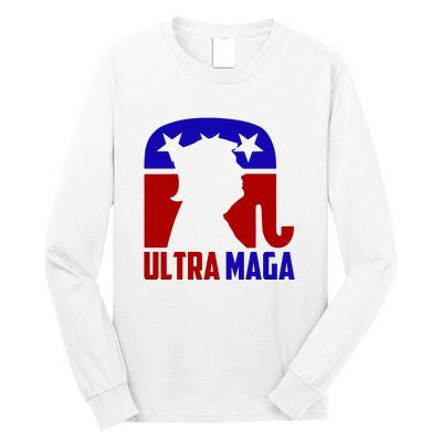 Ultra MAGA Conservative Donald Trump Long Sleeve Shirt