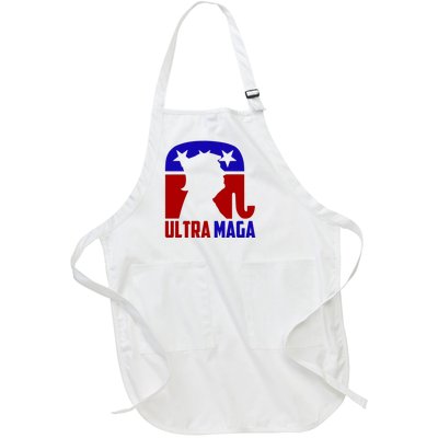 Ultra MAGA Conservative Donald Trump Full-Length Apron With Pockets