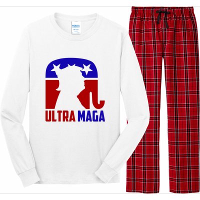 Ultra MAGA Conservative Donald Trump Long Sleeve Pajama Set