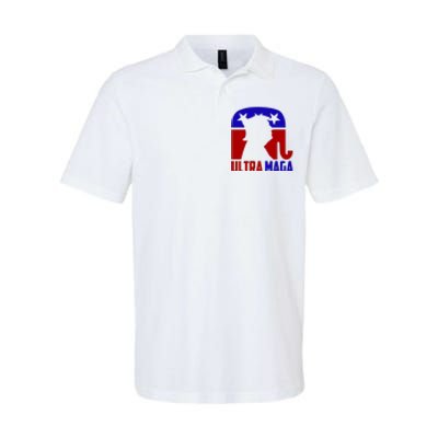 Ultra MAGA Conservative Donald Trump Softstyle Adult Sport Polo