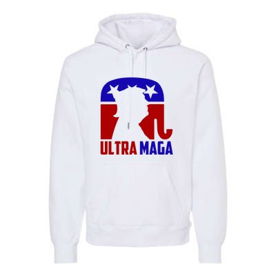 Ultra MAGA Conservative Donald Trump Premium Hoodie