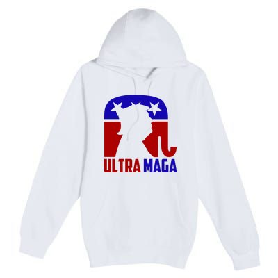 Ultra MAGA Conservative Donald Trump Premium Pullover Hoodie