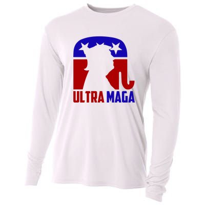 Ultra MAGA Conservative Donald Trump Cooling Performance Long Sleeve Crew