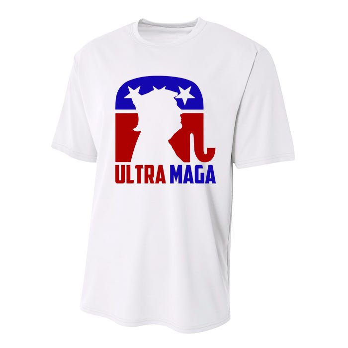 Ultra MAGA Conservative Donald Trump Performance Sprint T-Shirt