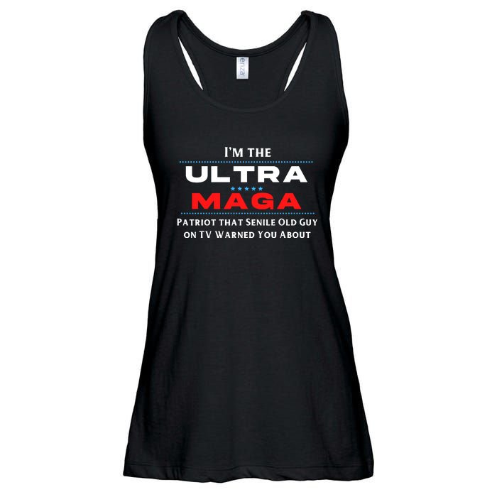 Ultra MAGA Funny Anti Biden Conservative Ladies Essential Flowy Tank