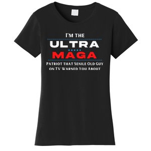 Ultra MAGA Funny Anti Biden Conservative Women's T-Shirt