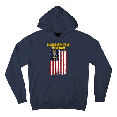 Uss Mississippi Cgn40 Cruiser Veterans Day Fathers Day Hoodie