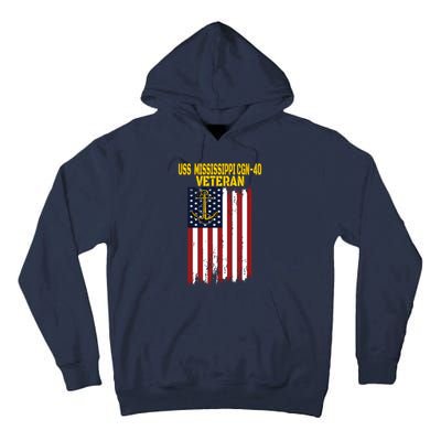 Uss Mississippi Cgn40 Cruiser Veterans Day Fathers Day Tall Hoodie