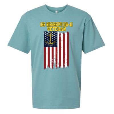 Uss Mississippi Cgn40 Cruiser Veterans Day Fathers Day Sueded Cloud Jersey T-Shirt