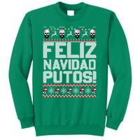 Ugly Mexican Christmas Sweater Feliz Navidad Putos Funny Sweatshirt