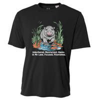 Unbothered Moo Deng Bouncy Pig Cooling Performance Crew T-Shirt