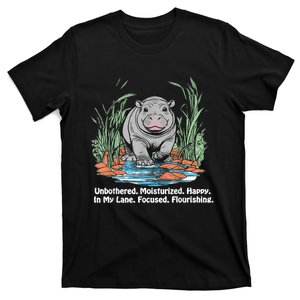 Unbothered Moo Deng Bouncy Pig T-Shirt