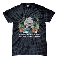 Unbothered Moo Deng Bouncy Pig Tie-Dye T-Shirt