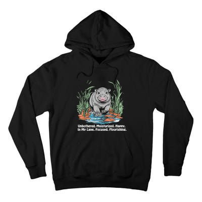 Unbothered Moo Deng Bouncy Pig Tall Hoodie