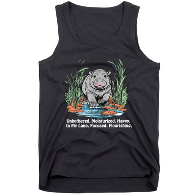 Unbothered Moo Deng Bouncy Pig Tank Top