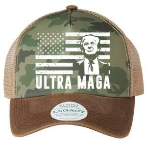 Ultra Maga Donald Trump Usa Flag Legacy Tie Dye Trucker Hat