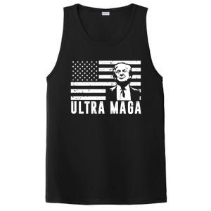 Ultra Maga Donald Trump Usa Flag PosiCharge Competitor Tank