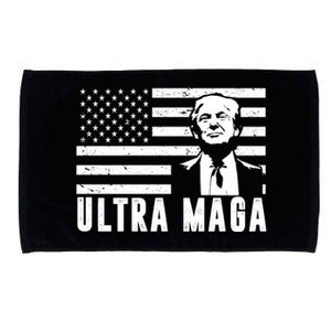 Ultra Maga Donald Trump Usa Flag Microfiber Hand Towel