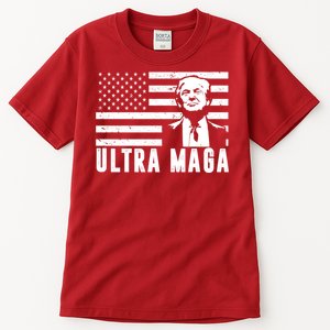 Ultra Maga Donald Trump Usa Flag Tall T-Shirt