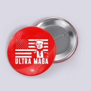 Ultra Maga Donald Trump Usa Flag Button