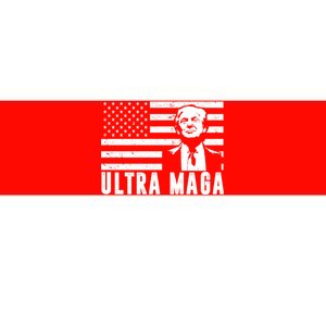 Ultra Maga Donald Trump Usa Flag Bumper Sticker