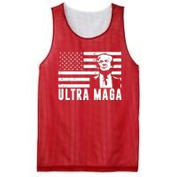 Ultra Maga Donald Trump Usa Flag Mesh Reversible Basketball Jersey Tank