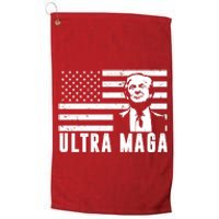 Ultra Maga Donald Trump Usa Flag Platinum Collection Golf Towel