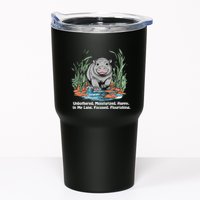 Unbothered Moo Deng Bouncy Pig Meme Cute Baby Hippo Viral Tumbler