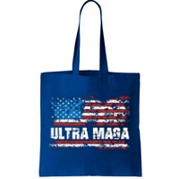 Ultra MAGA Distressed United States Of America USA Flag Tote Bag