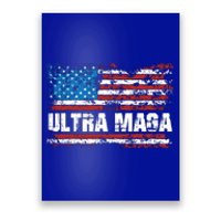 Ultra MAGA Distressed United States Of America USA Flag Poster