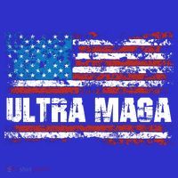 Ultra MAGA Distressed United States Of America USA Flag Poster