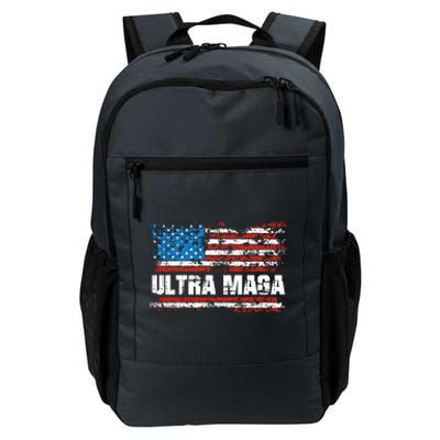 Ultra MAGA Distressed United States Of America USA Flag Daily Commute Backpack