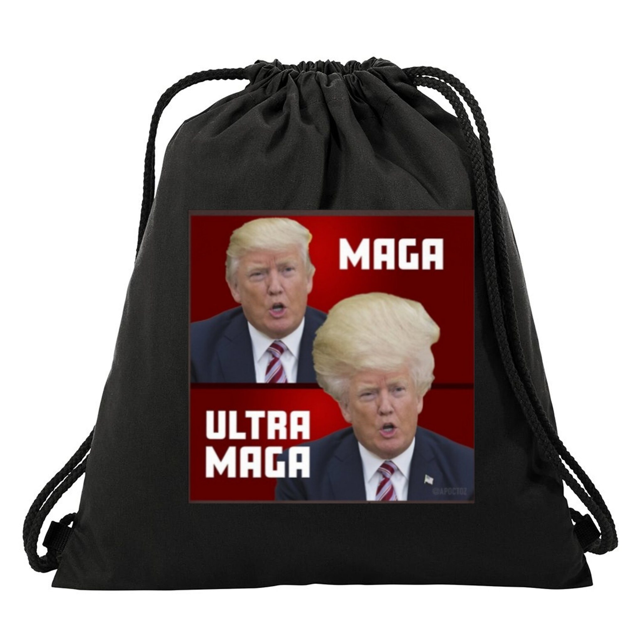 Ultra Maga Donald J Trump Ultra Maga Drawstring Bag