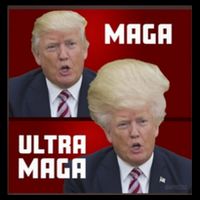 Ultra Maga Donald J Trump Ultra Maga Drawstring Bag