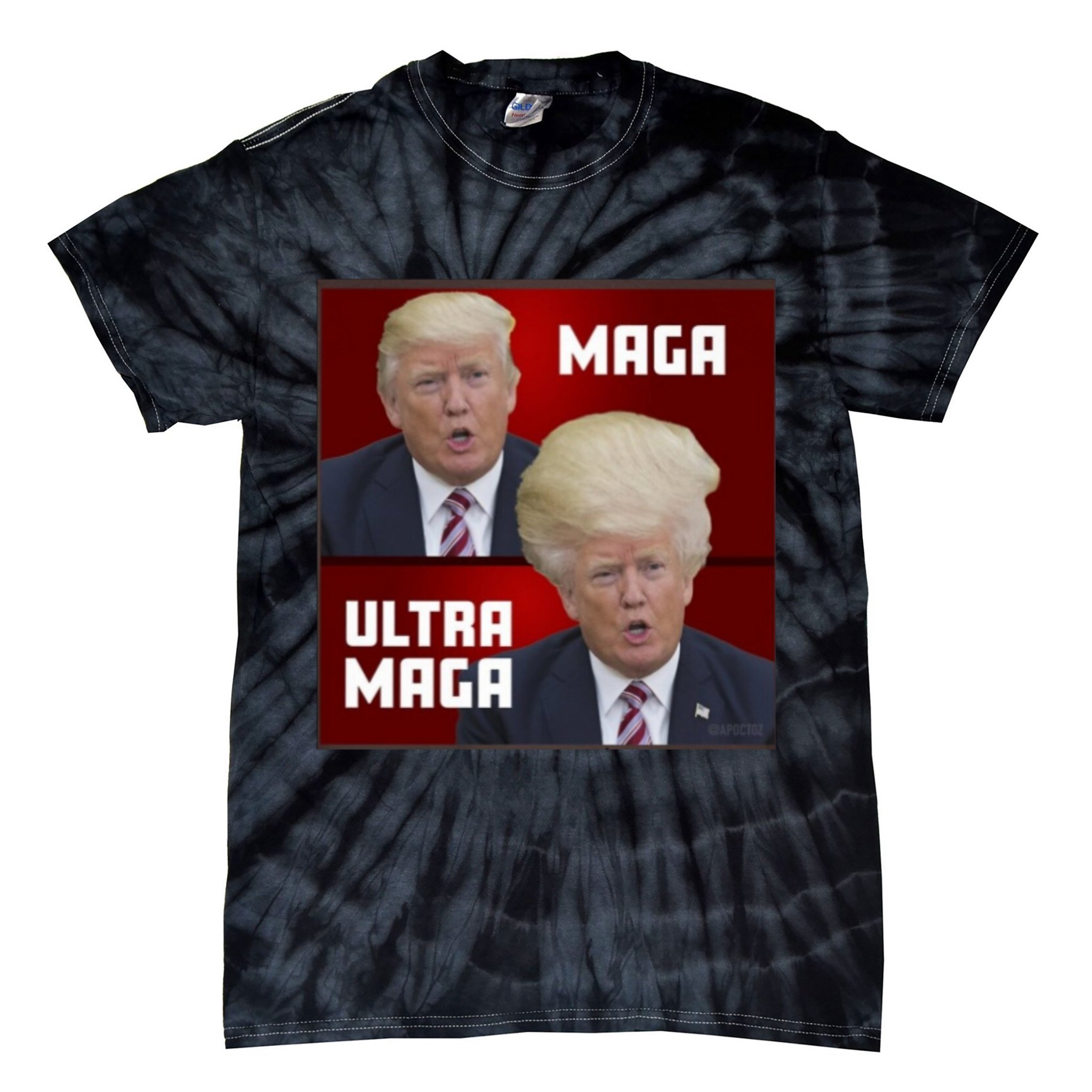 Ultra Maga Donald J Trump Ultra Maga Tie-Dye T-Shirt