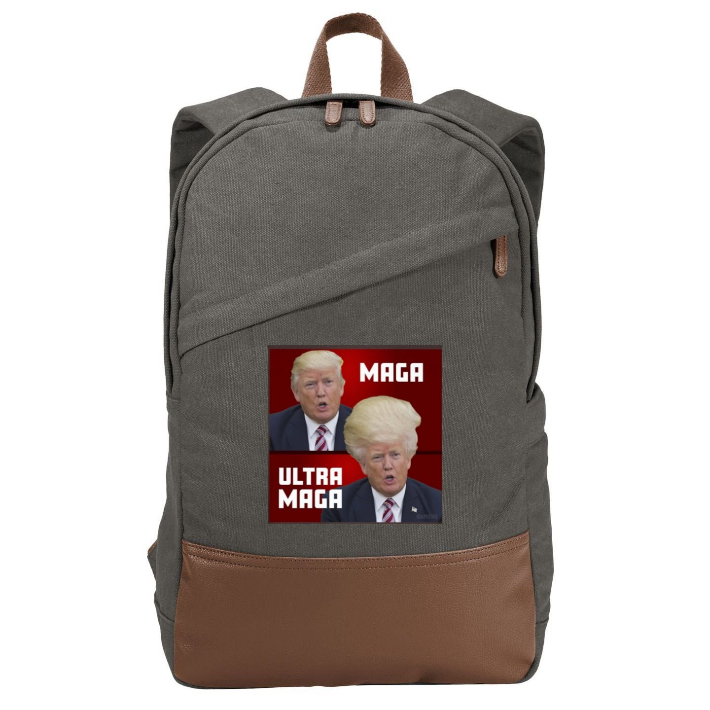 Ultra Maga Donald J Trump Ultra Maga Cotton Canvas Backpack