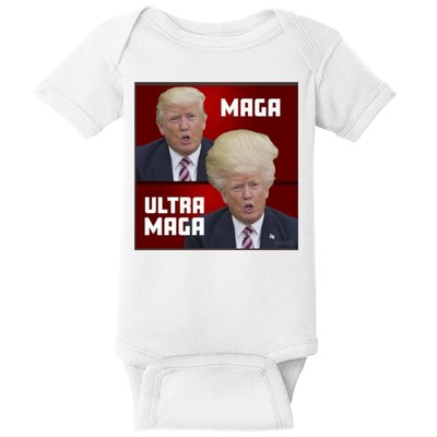 Ultra Maga Donald J Trump Ultra Maga Baby Bodysuit