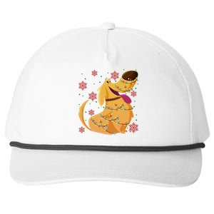 Up Movie Dug Dog Christmas Light Up Dug Dog Christmas Snapback Five-Panel Rope Hat