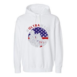 Ultra Maga Donald Trump 2024 Garment-Dyed Fleece Hoodie